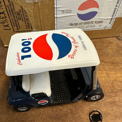 Taylor Sports Pepsi Golf Cart 100th Anniversary Edition 1998 Bank