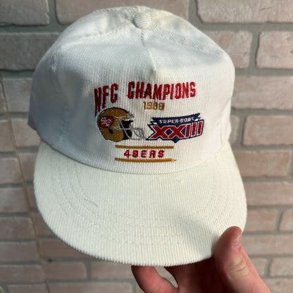 VTG 1988 SAN FRANCISCO 49ERS NFC CHAMPIONS TO SUPERBOWL XXIII SNAPBACK USA HAT