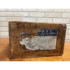 Vintage 1920s Klaxon Automobile Car Horn Advertising Wooden Crate Box Lovell McConnell