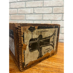 Vintage 1920s Klaxon Automobile Car Horn Advertising Wooden Crate Box Lovell McConnell