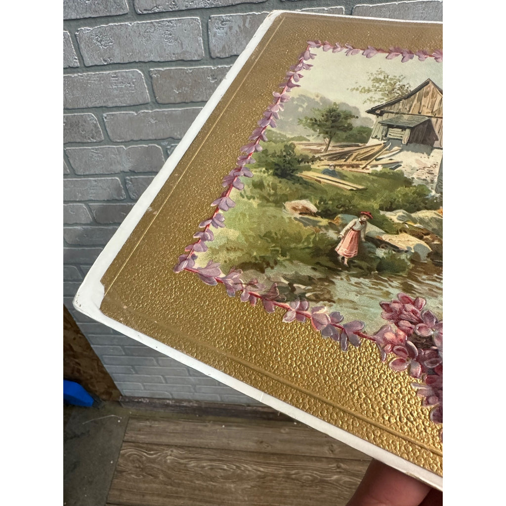 Antique 1908 R. Munz Boston Mass Advertising Calendar Victorian Floral