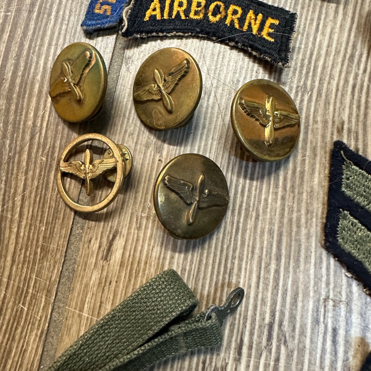 Huge Lot of World War II Vietnam War Era Patches Ranks Air Force Army WWII Pins