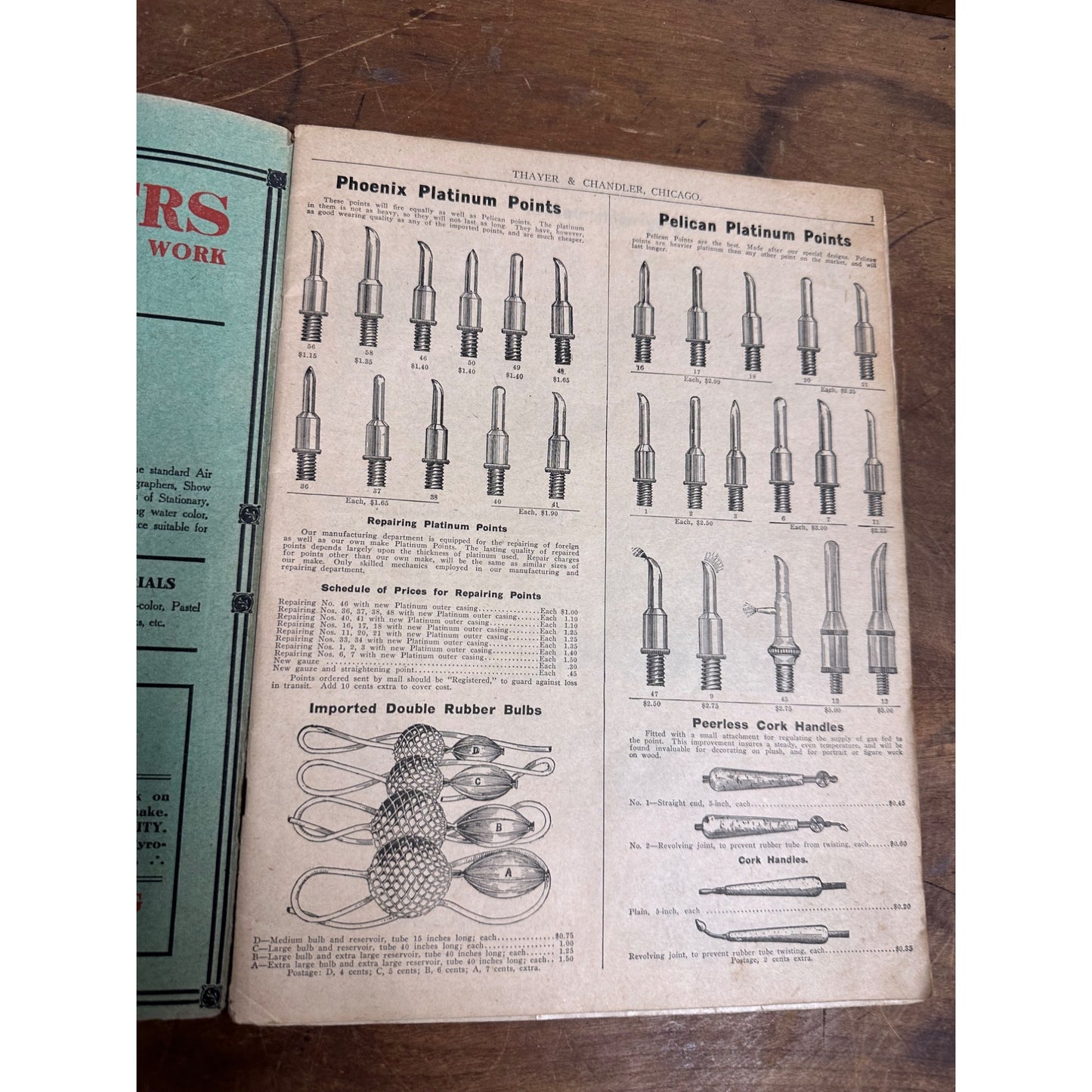 ANTIQUE 1909 PYROGRAPHY THAYER & CHANDLER MANUFACTURERS CHICAGO CATALOG