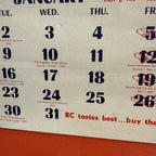 Vintage 1951 Royal Crown Cola Ann Blythe Advertising Calendar Rc Cola Soda Sign