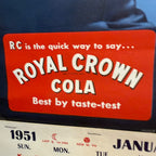 Vintage 1951 Royal Crown Cola Ann Blythe Advertising Calendar Rc Cola Soda Sign