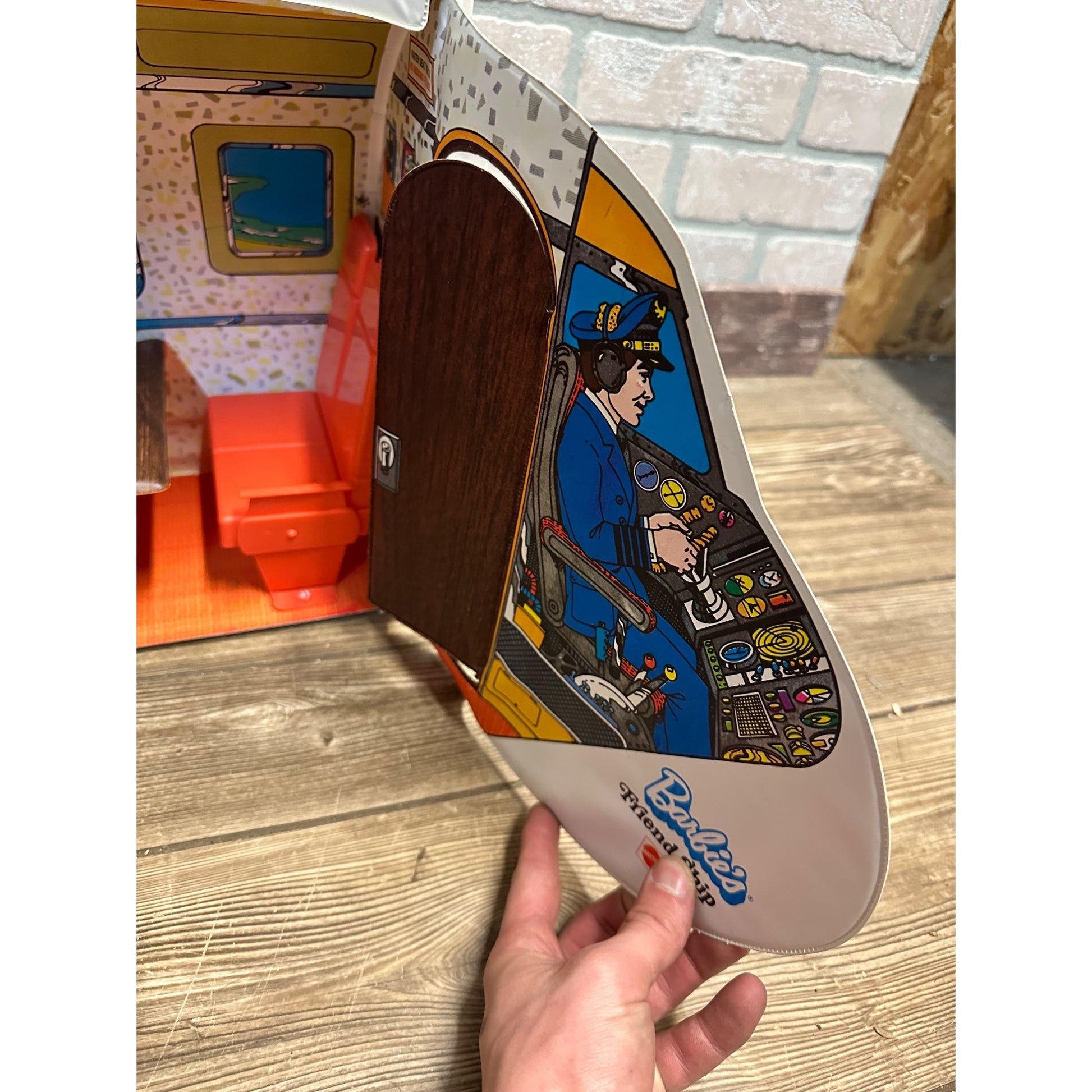 VINTAGE BARBIE FRIEND SHIP AIRPLANE CASE 1970S MATTEL #8639 UNITED AIRLINES
