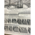 c.1900s Barnes Machinery Tools Advertising Saw Poster Hardware Antique