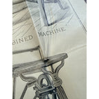 c.1900s Barnes Machinery Tools Advertising Saw Poster Hardware Antique