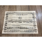 c.1900s Barnes Machinery Tools Advertising Saw Poster Hardware Antique