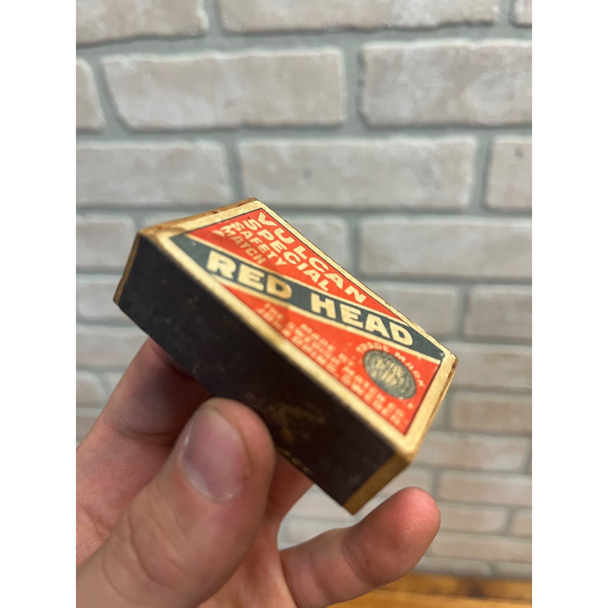 Vulcan Special Safety Matches Red Head Empty Box Sweden Match Company