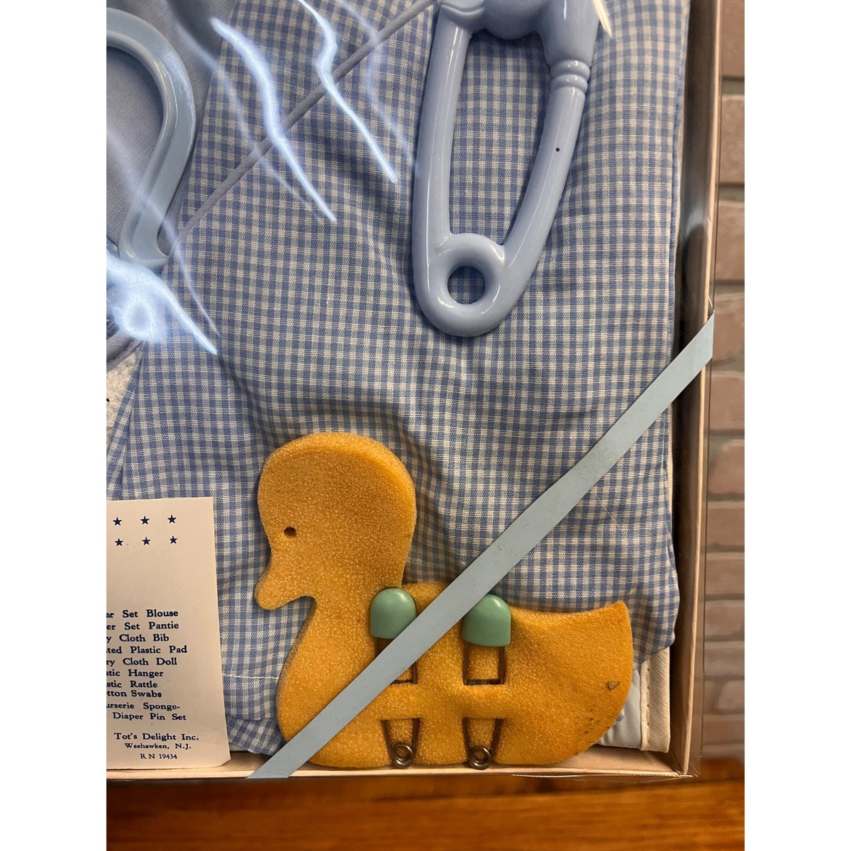 Vintage Tot's Delight Inc. Diaper Set Layette Boy Baby Shower Gift  SEALED NOS