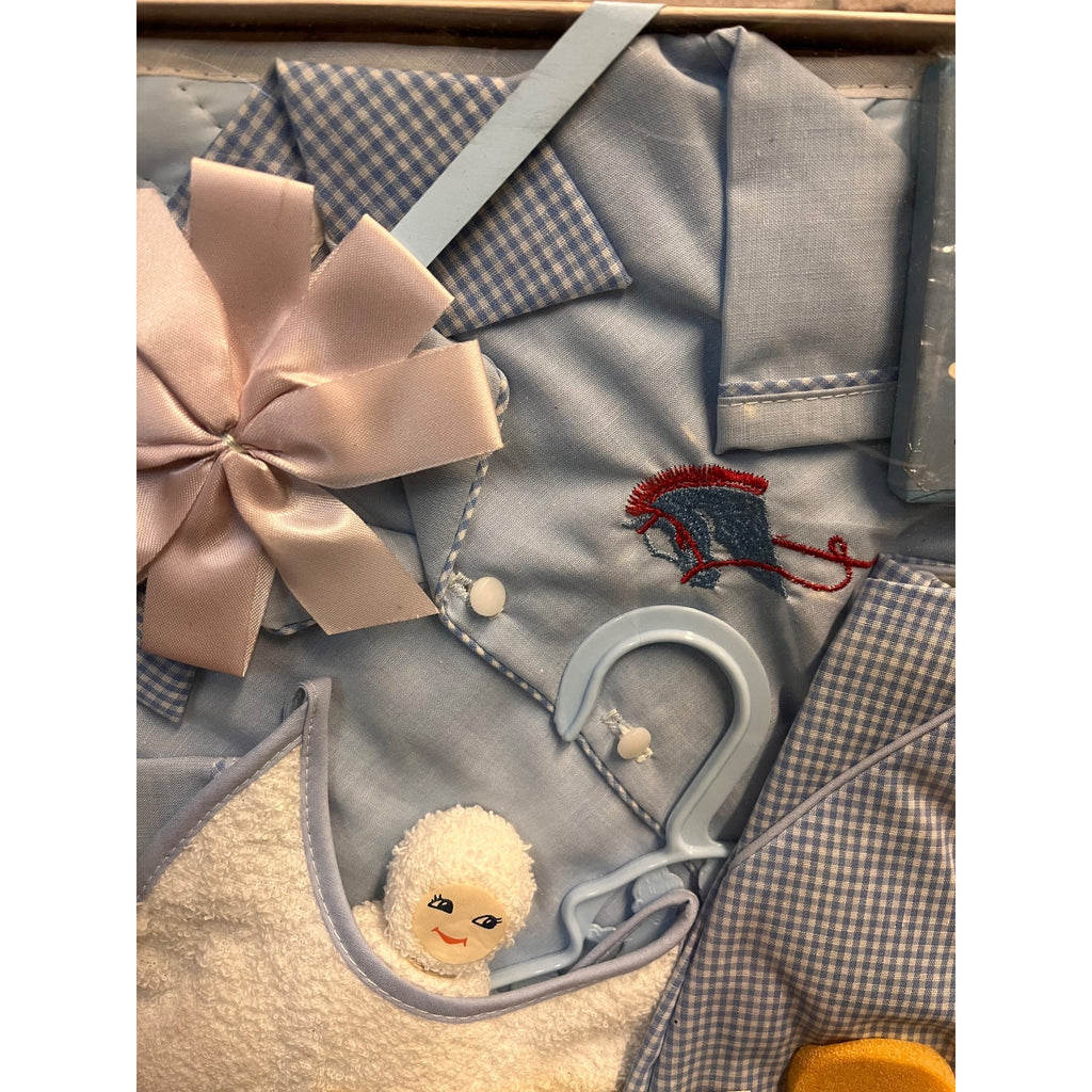 Vintage Tot's Delight Inc. Diaper Set Layette Boy Baby Shower Gift  SEALED NOS