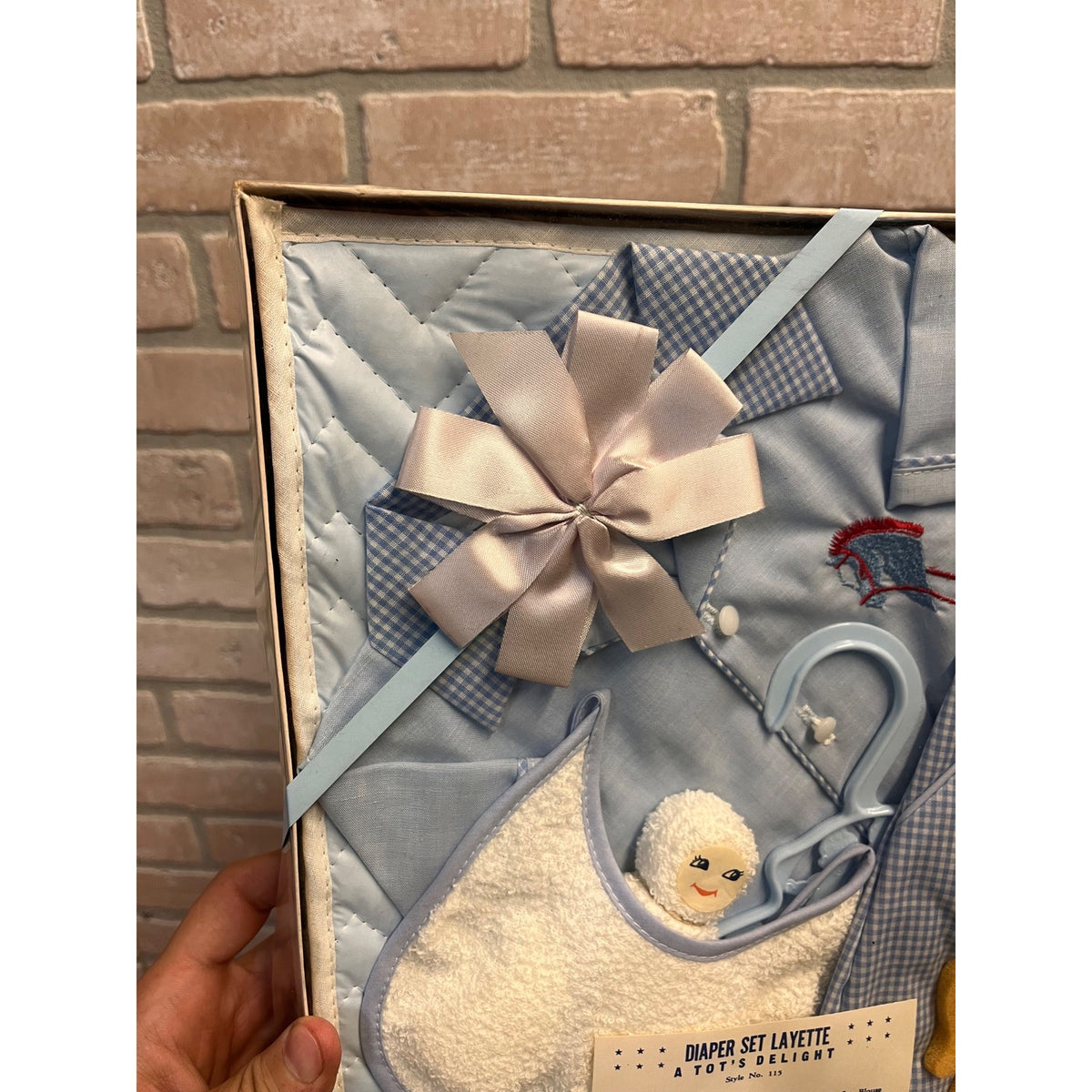 Vintage Tot's Delight Inc. Diaper Set Layette Boy Baby Shower Gift  SEALED NOS