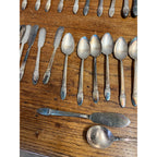 Vintage Rogers 1847 Flatware Service for (8) First Love Pattern Silverplate 56pc