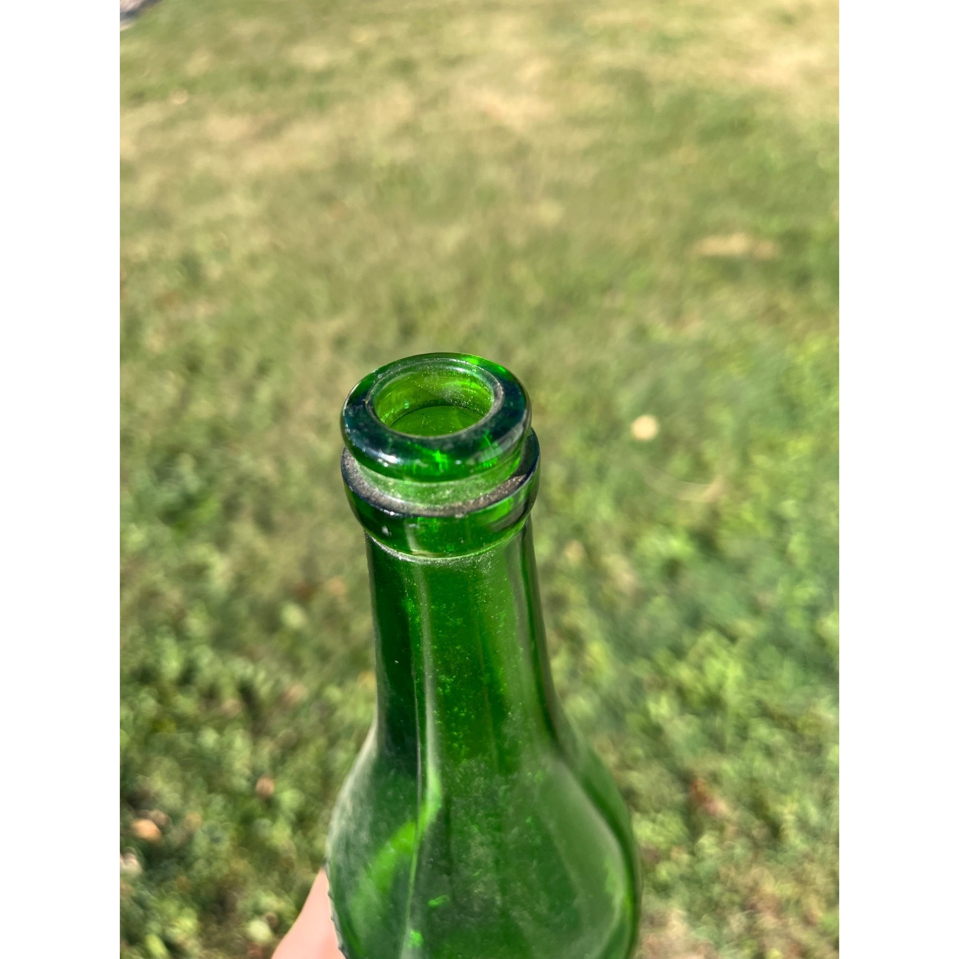 Vintage 1920s Geo. Rasmussen Co. Chicago, IL Quality Glass Soda Bottle Quart