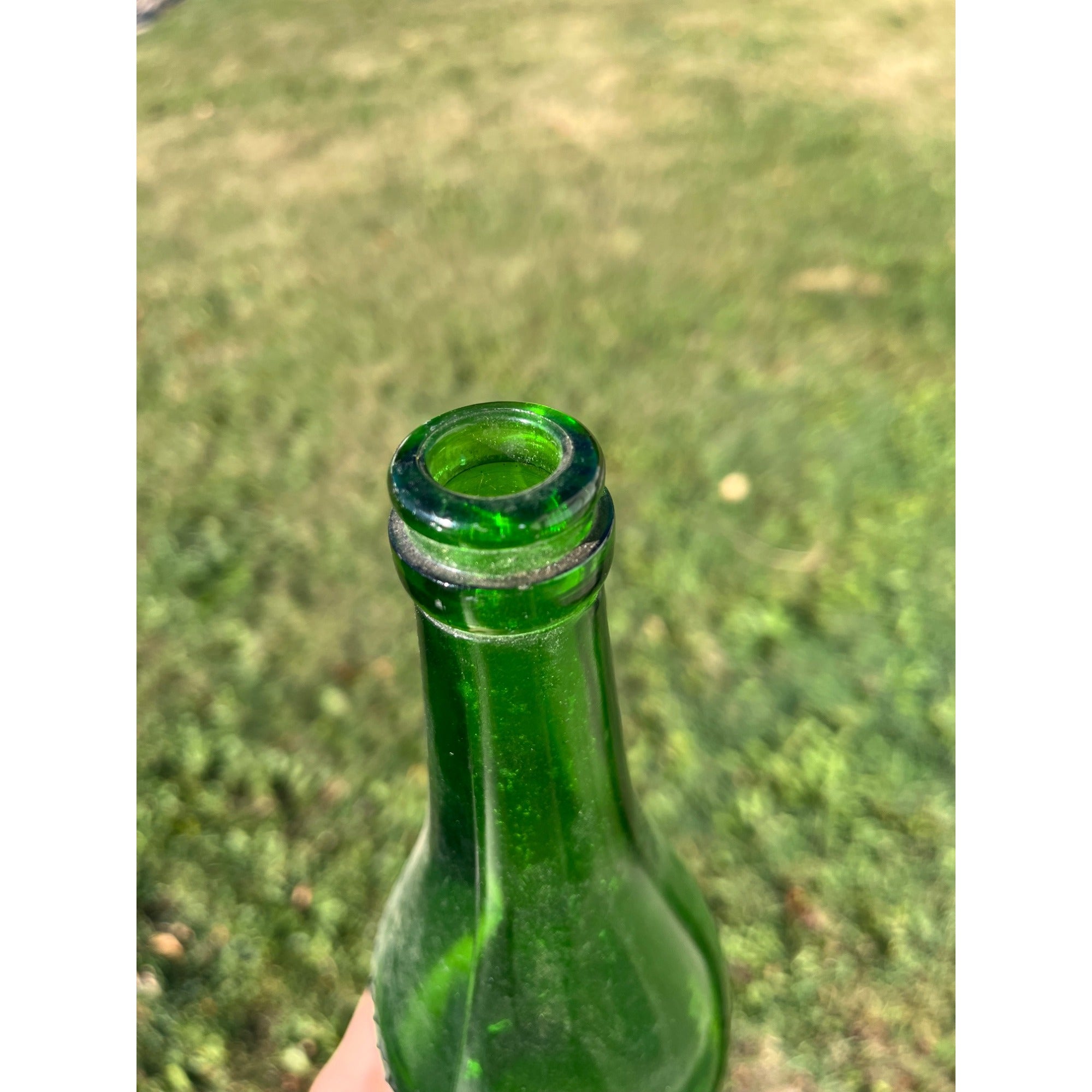 Vintage 1920s Geo. Rasmussen Co. Chicago, IL Quality Glass Soda Bottle Quart