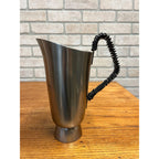 Vintage 1960s MCM Swedish Stainless Gense Mid-Century Modern Pitcher Ice Lip