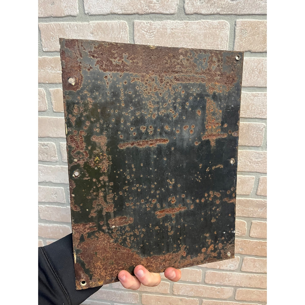 Original Old Blue Coal Advertising Porcelain Sign America's Favorite Anthracite