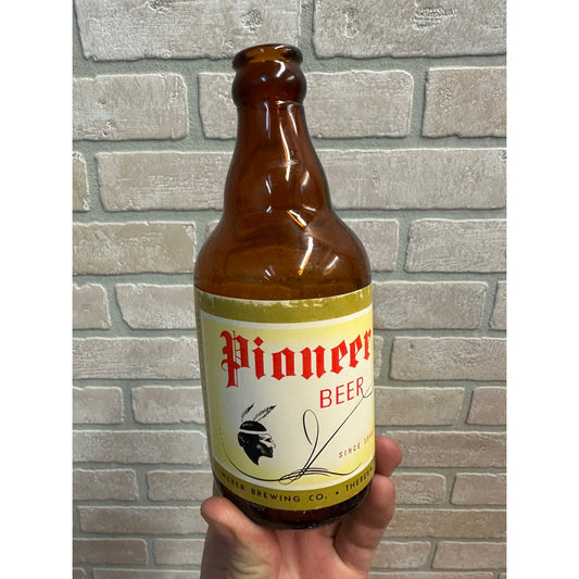 Pioneer Beer Steinie / Stubby Bottle From G. Weber Brewing Co., Theresa, Wis.