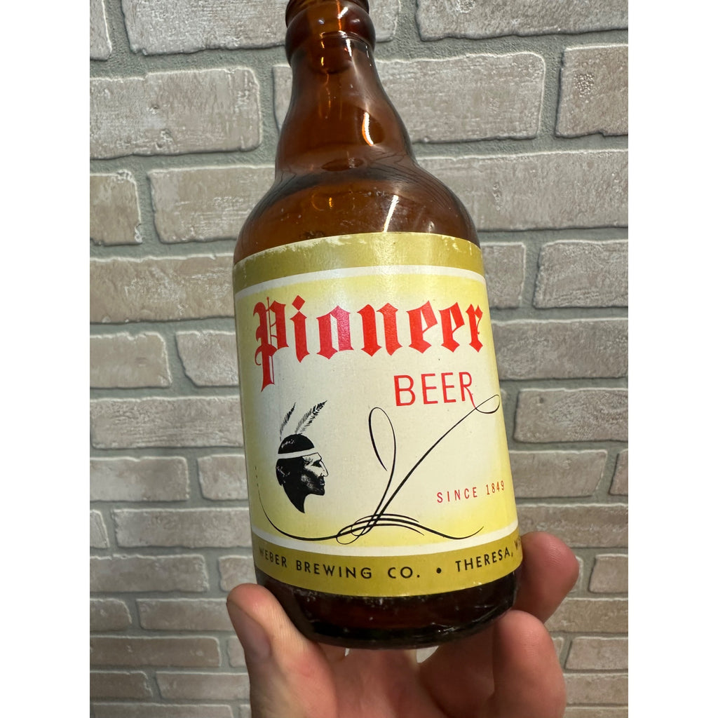 Pioneer Beer Steinie / Stubby Bottle From G. Weber Brewing Co., Theresa, Wis.