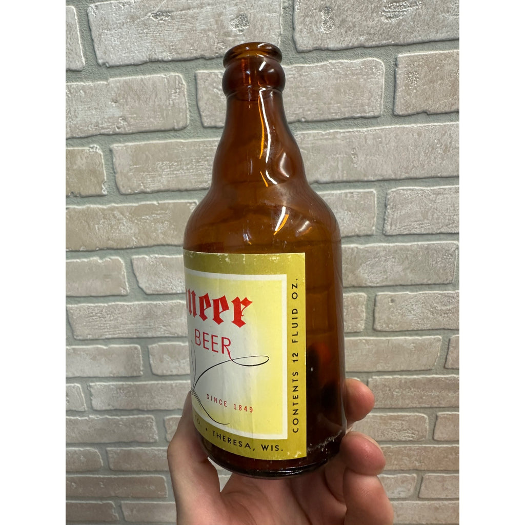 Pioneer Beer Steinie / Stubby Bottle From G. Weber Brewing Co., Theresa, Wis.