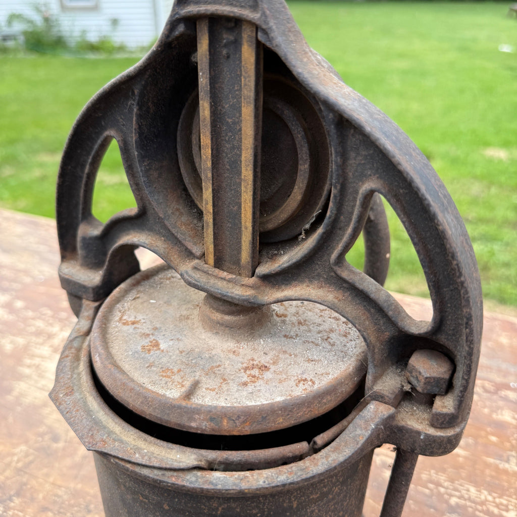 Vintage Enterprise Cast Iron RARE Small 2qt Fruit Wine Lard Sausage Stuffer Press