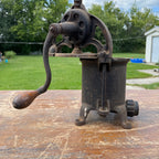 Vintage Enterprise Cast Iron RARE Small 2qt Fruit Wine Lard Sausage Stuffer Press