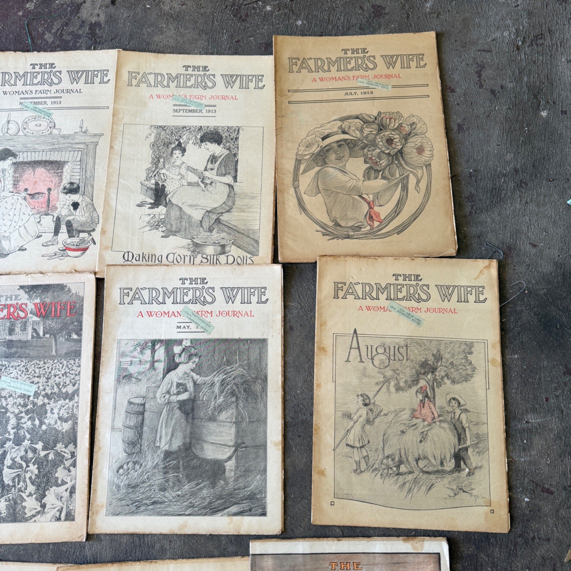Antique The Farmer's Wife Magazine Lot 1900s Farm Journal Women's Ephemera 18