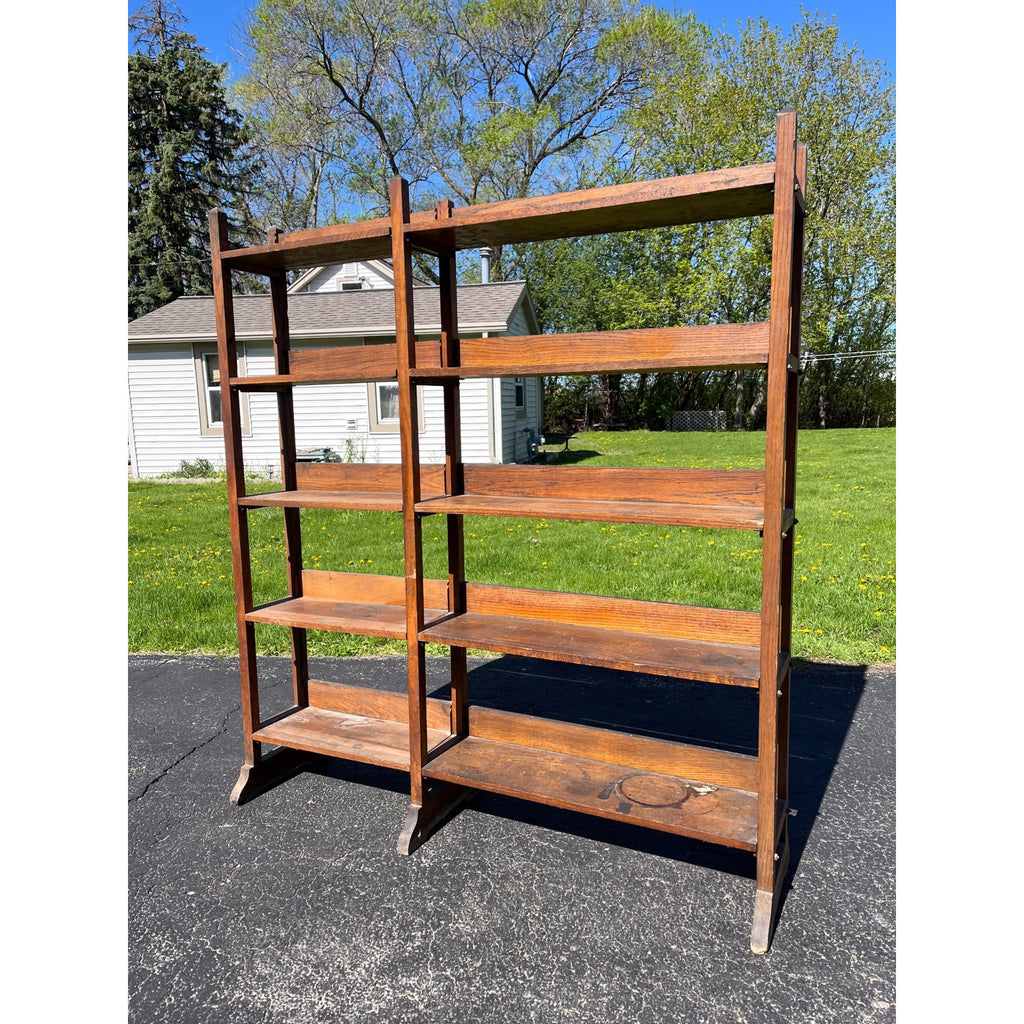 Vintage 1920s National Biscuit Co. General Store Display Bread Rack Shelf Wooden