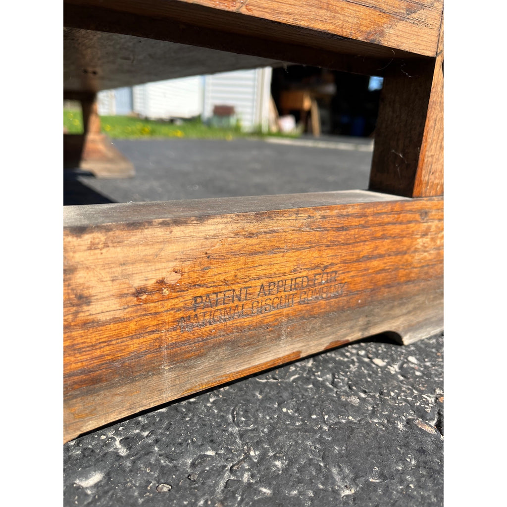 Vintage 1920s National Biscuit Co. General Store Display Bread Rack Shelf Wooden