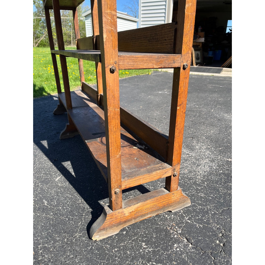 Vintage 1920s National Biscuit Co. General Store Display Bread Rack Shelf Wooden