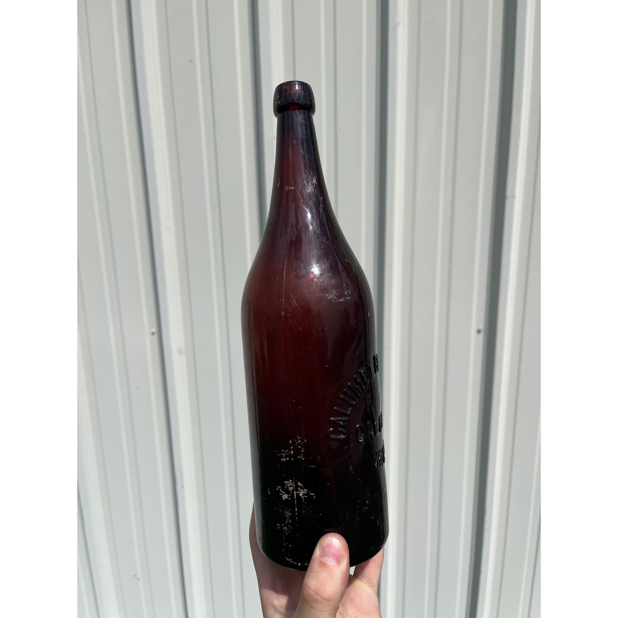 Pre-Pro Calumet Brewing Co Michigan Amber Beer Bottle Blob Quart