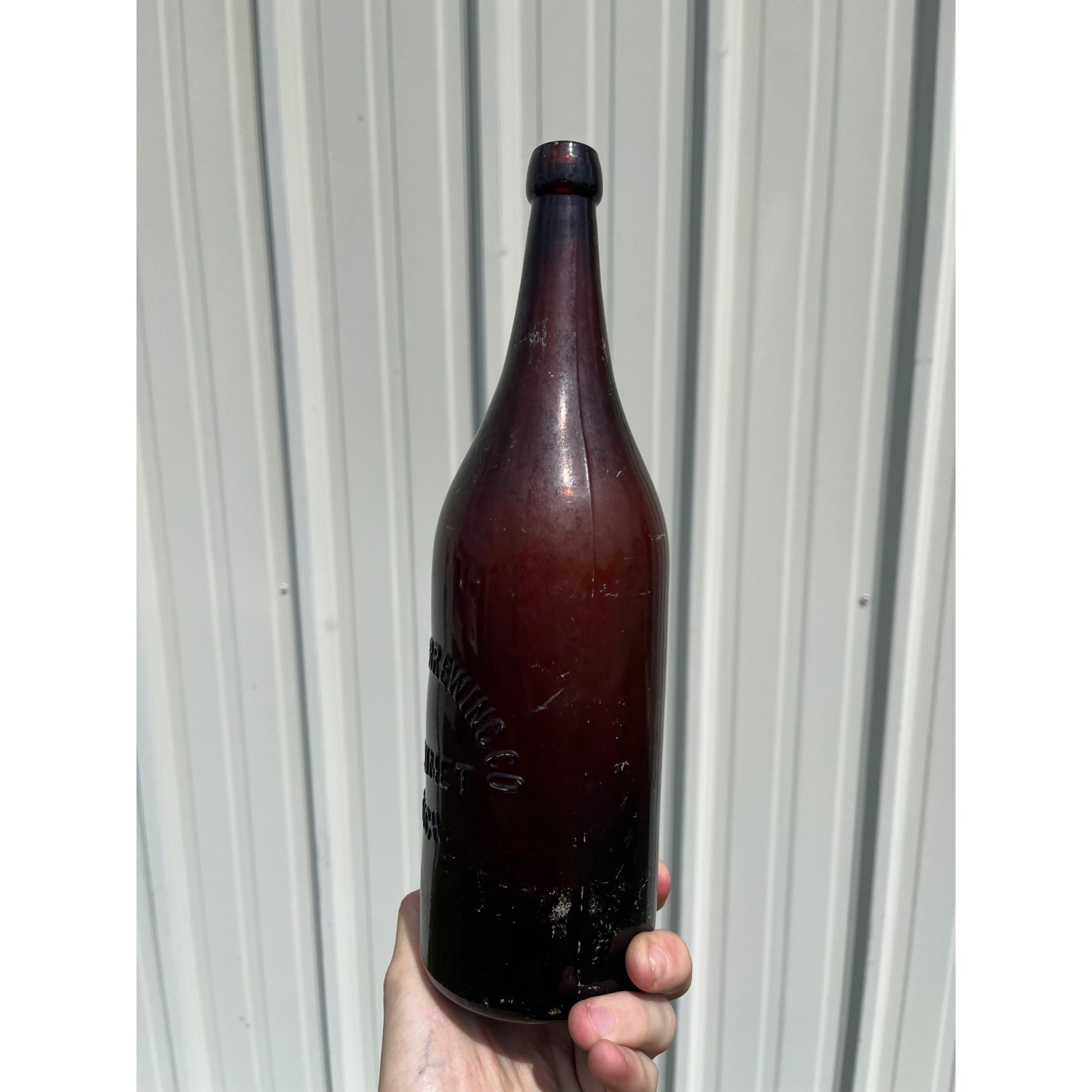 Pre-Pro Calumet Brewing Co Michigan Amber Beer Bottle Blob Quart