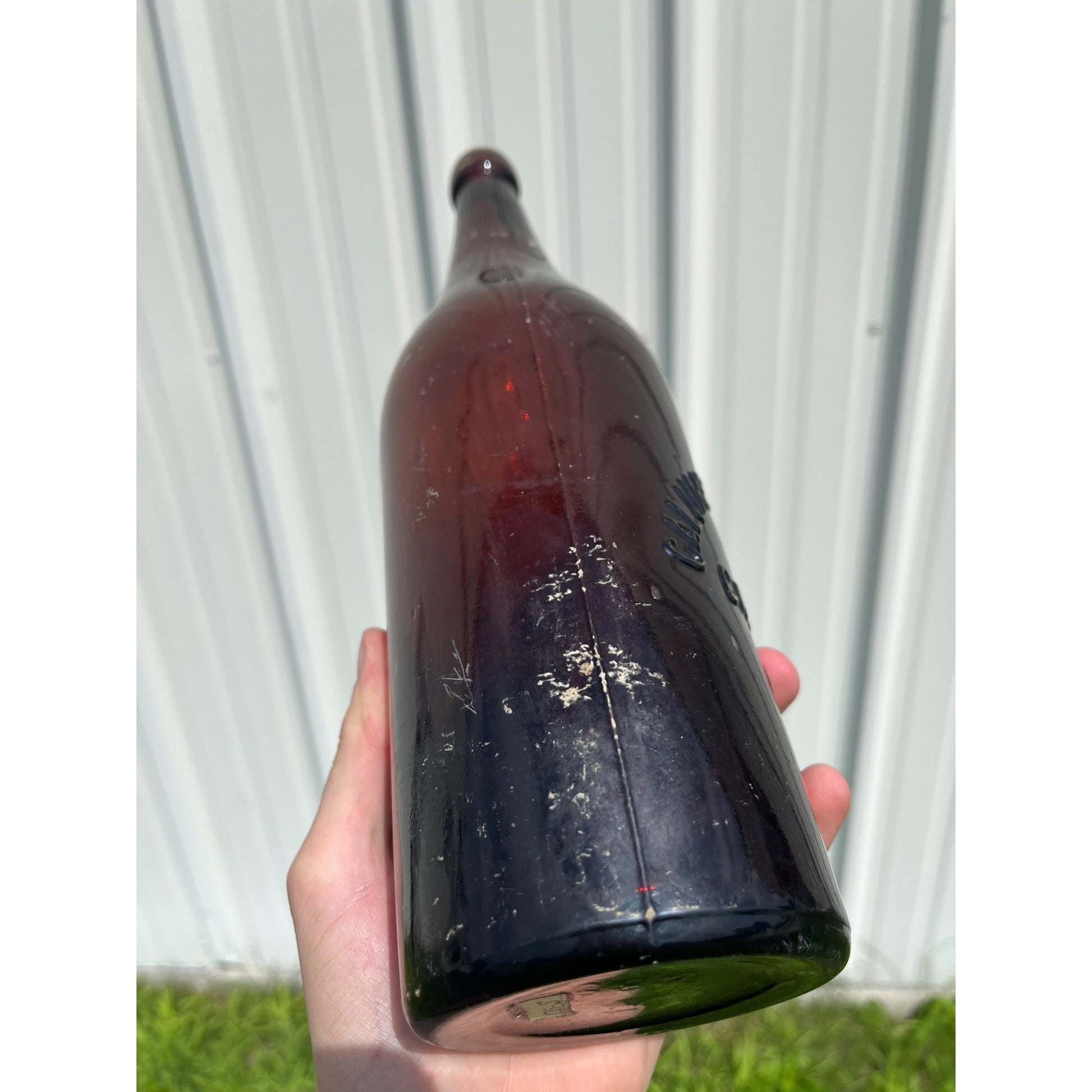 Pre-Pro Calumet Brewing Co Michigan Amber Beer Bottle Blob Quart