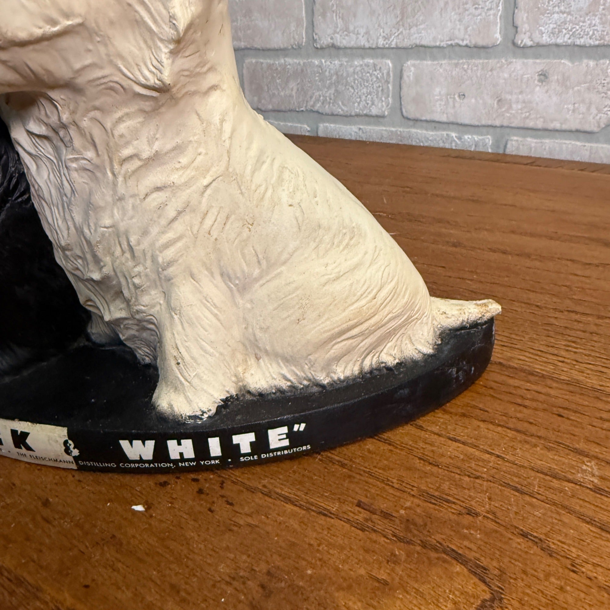 Black & White Scotch Whiskey Advertising Scottish Terrier Dog Bar Display