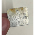 Vintage 1968 - 1969 Wisconsin Trap Tag Trapping Hunting License Metal