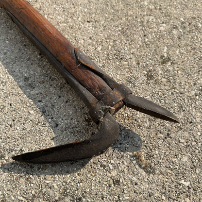 Antique  Pike Pole Hook Tool Logging Ice Harvesting Picaroon Hand Forged