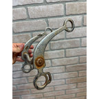 Antique Nickel-Plated Equestrian Horse Grazing Western Horse Mouth Bit