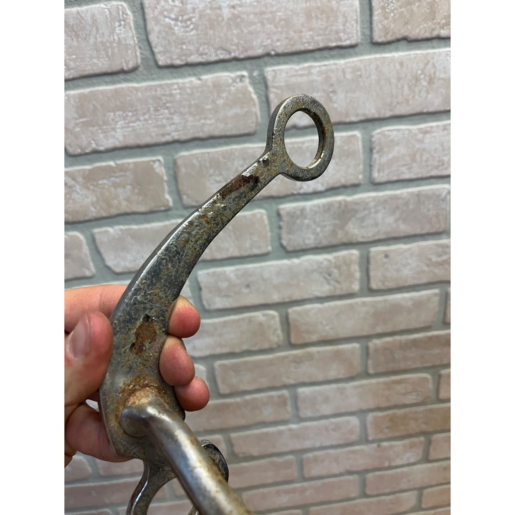 Antique Nickel-Plated Equestrian Horse Grazing Western Horse Mouth Bit