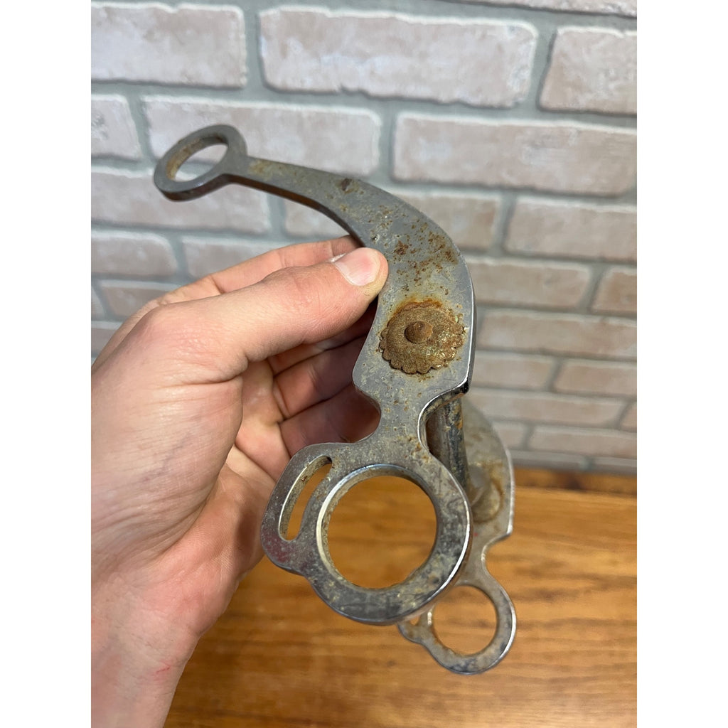 Antique Nickel-Plated Equestrian Horse Grazing Western Horse Mouth Bit
