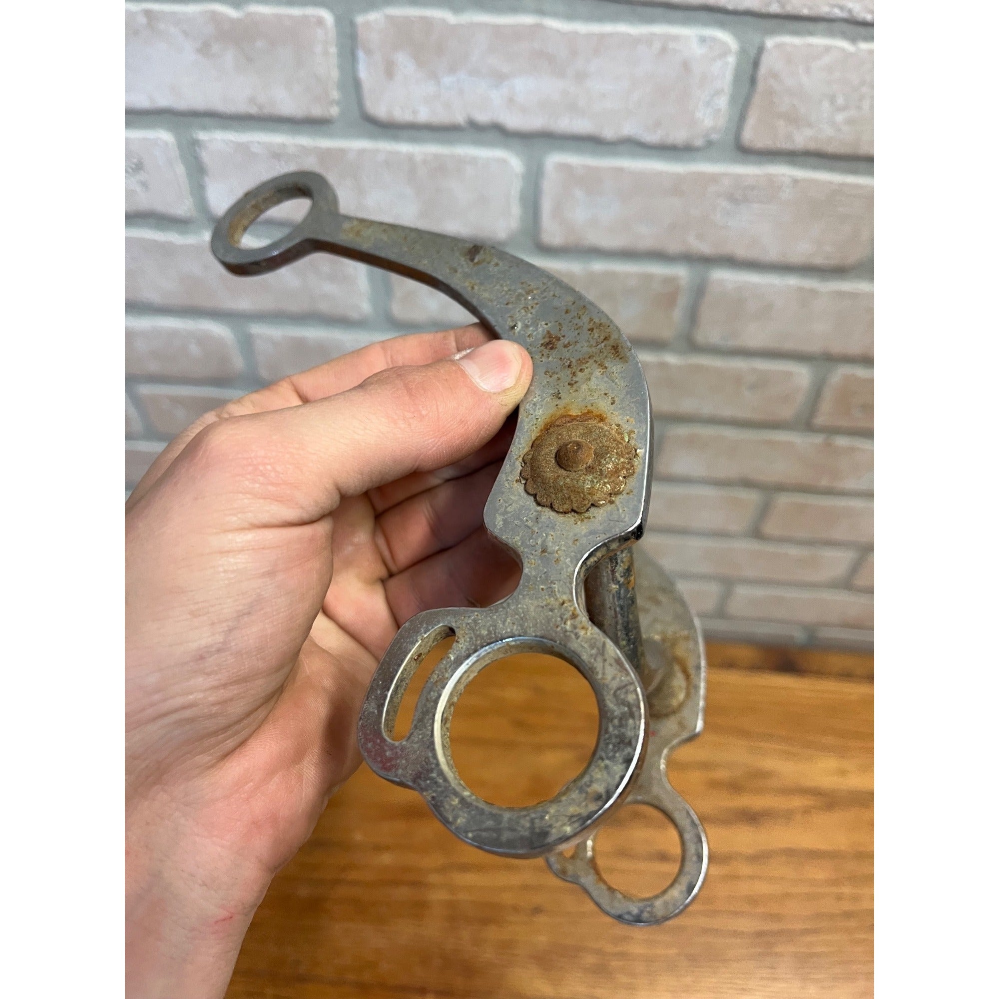 Antique Nickel-Plated Equestrian Horse Grazing Western Horse Mouth Bit