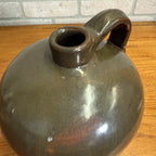 Antique Stoneware Shoulder Smooth Common Jug Moonshine Brown Gray Glazed