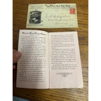 Vintage c1903 Brown's Rival Water Heater Catalog + Envelope Chicago Advertising