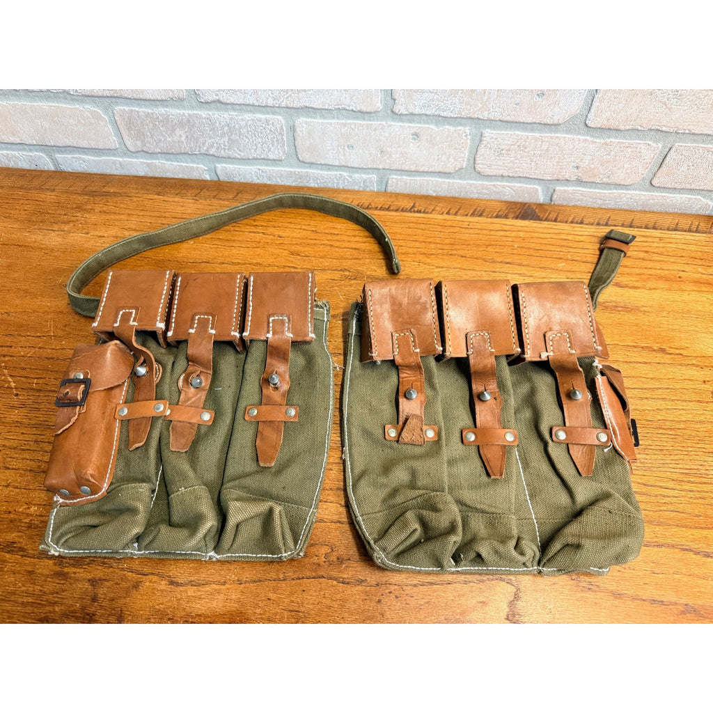 Reproduction Set (2) German WWII MP 44 Magazine Pouch Bags Pair WW2