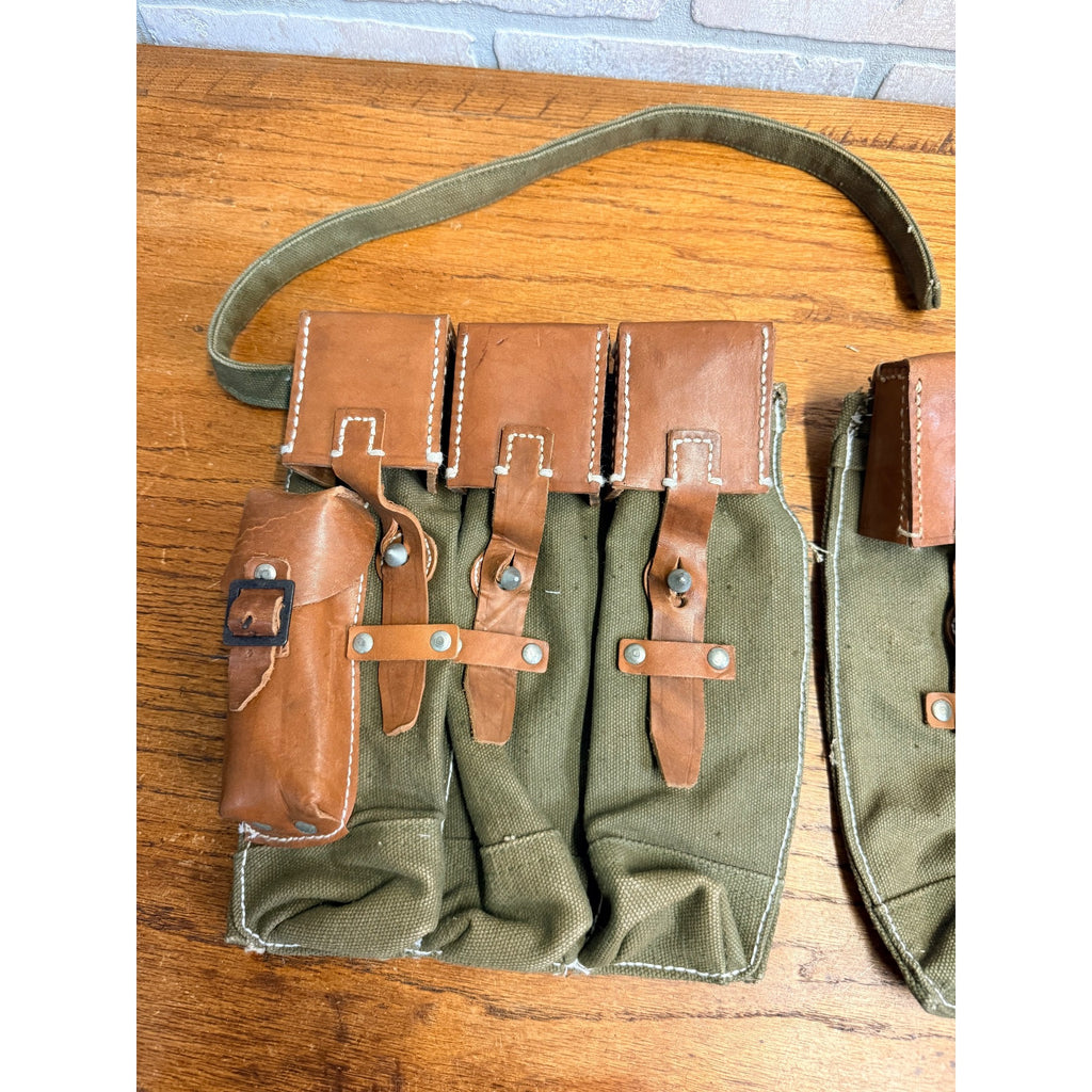 Reproduction Set (2) German WWII MP 44 Magazine Pouch Bags Pair WW2