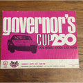 1972 Governor's Cup 250 Mile Race National Championship Souvenir Program Wisconsin