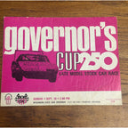 1972 Governor's Cup 250 Mile Race National Championship Souvenir Program Wisconsin