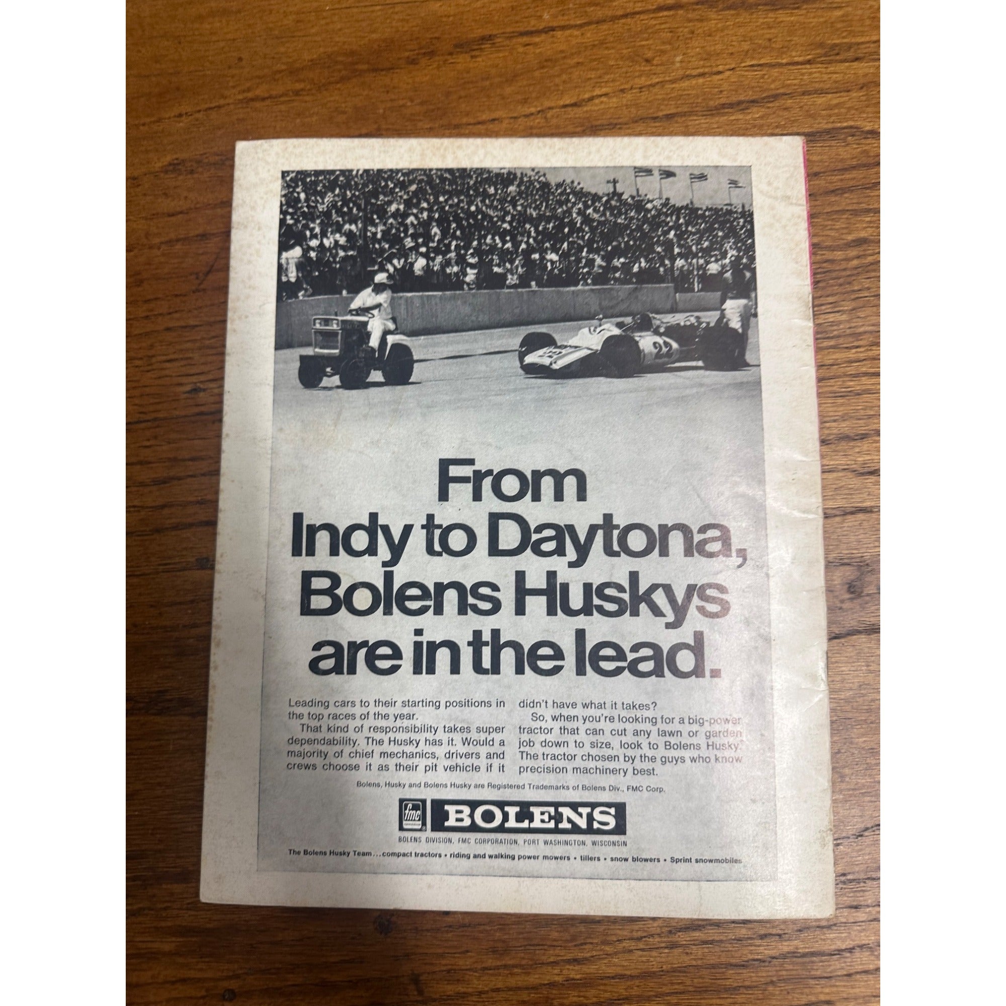1972 Governor's Cup 250 Mile Race National Championship Souvenir Program Wisconsin