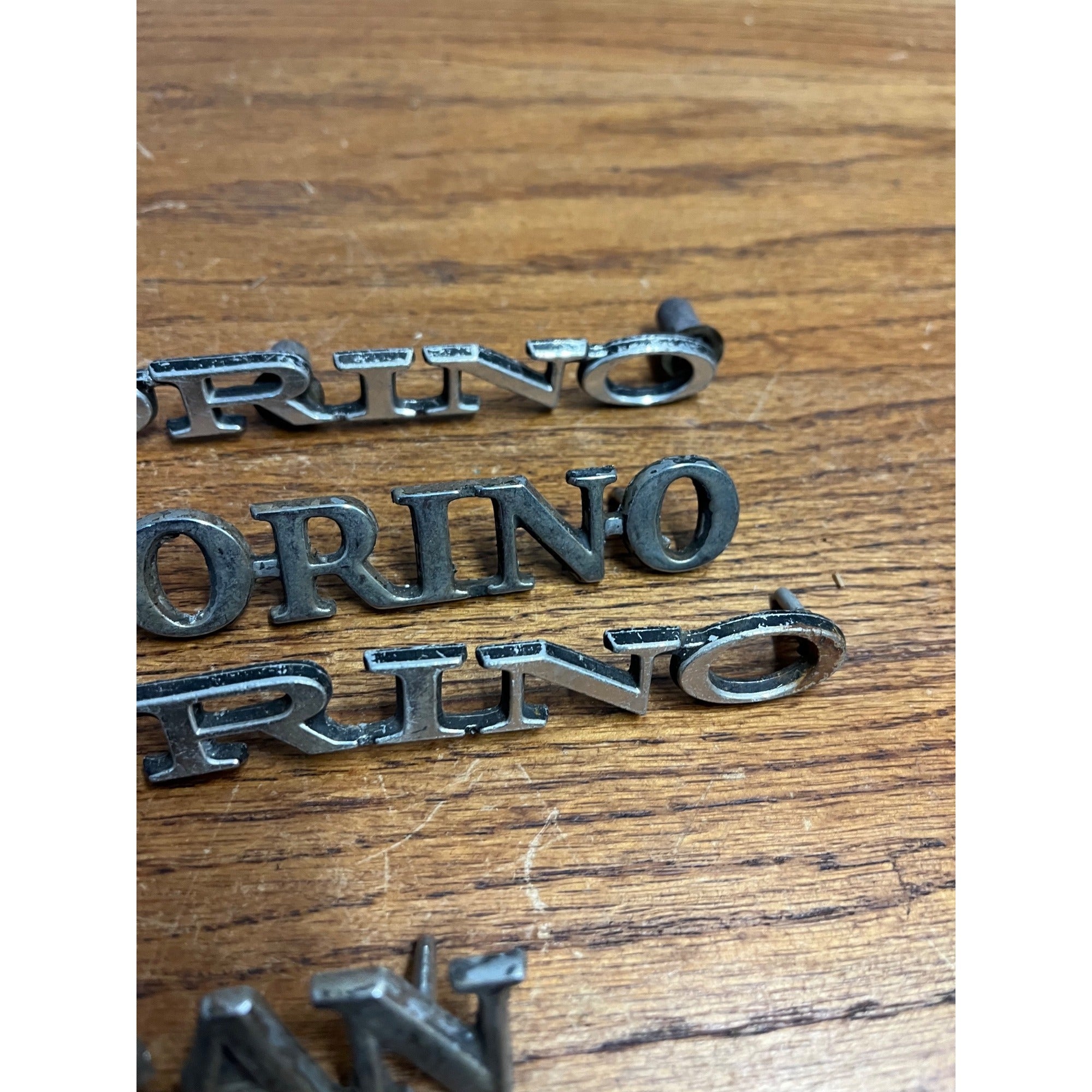 Vintage Ford Gran Torino Emblem Badges Script Lot OEM Original Parts