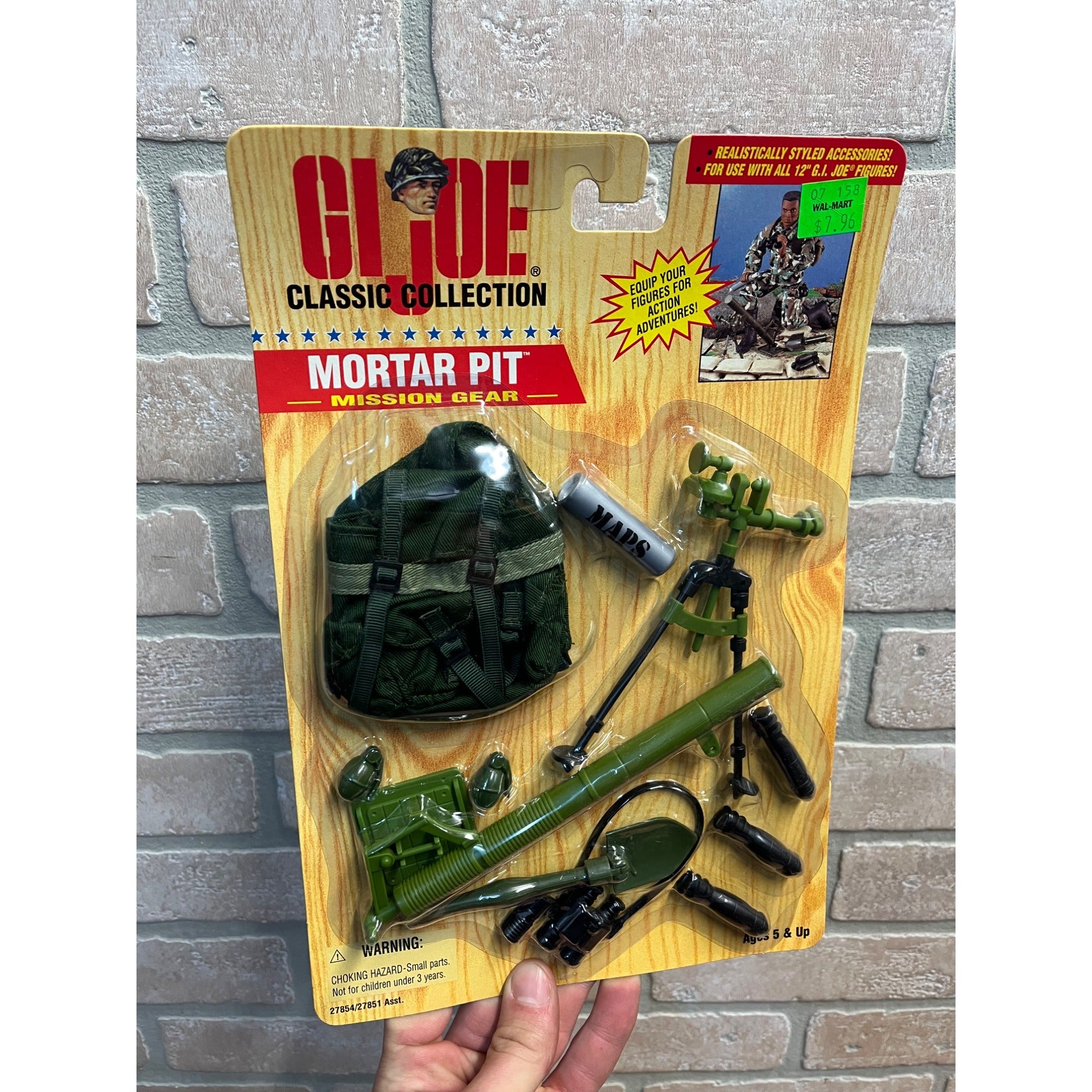 Vintage GI Joe Classic Collection Mortar Pit Mission Gear NOS NEW Hasbro 1997